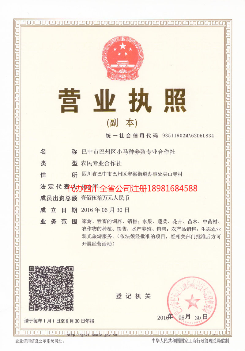 凤城凤城小马种养殖专业合作社